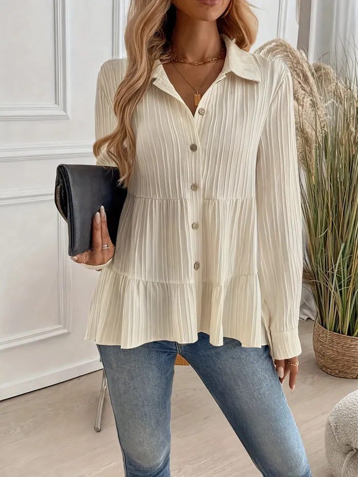 French Style Temperament Elegant Casual Bottoming Shirt