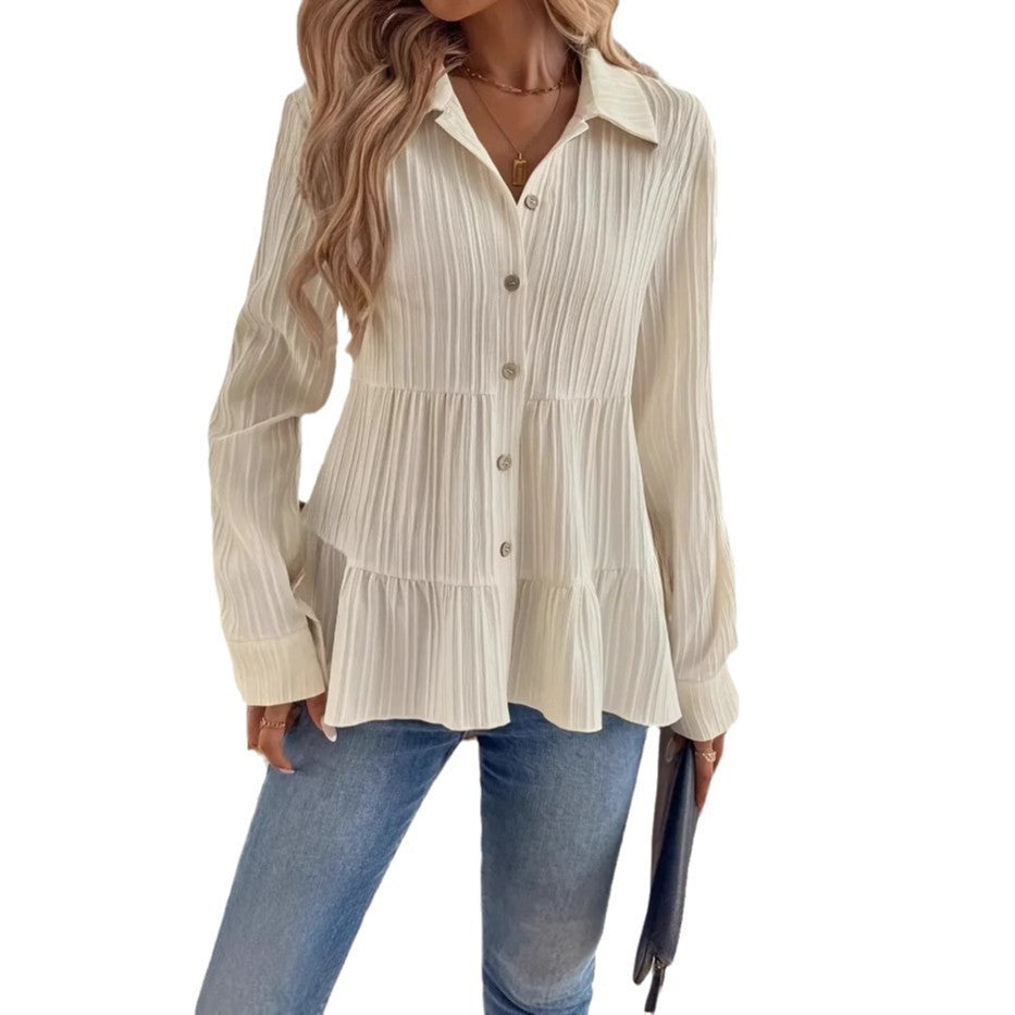 French Style Temperament Elegant Casual Bottoming Shirt